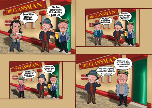 Still Game A4 Prints-Prints Auld Pals comical phrases and comments