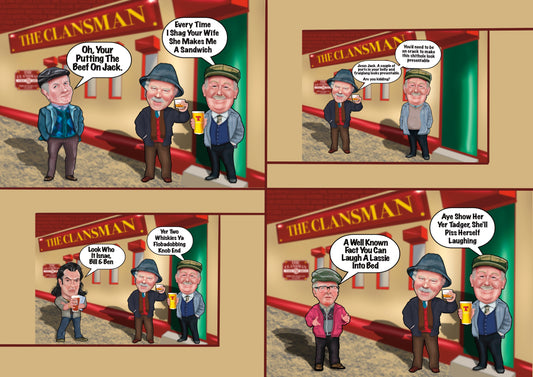 Still Game A4 Prints-Prints Auld Pals comical phrases and comments