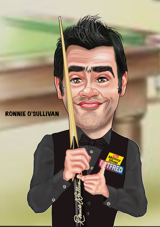 Snookers Ronnie O’Sullivan Prints-Prints #caricatures