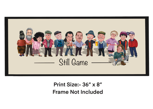13 Auld Pals all together as one Prints-Prints  from the fabulous timeless comedy Still Game