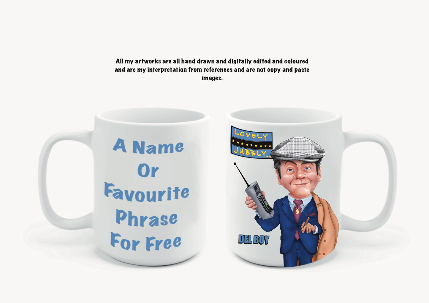 Only Fools And Horses 10oz Mugs add a name for free the trotters