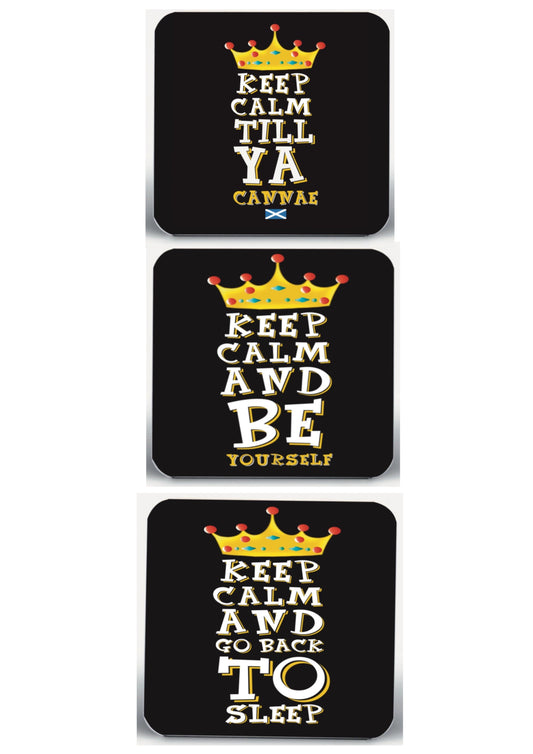 3 x keep calm Coasters-Coaster