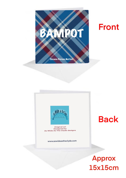 Scottish slang BAMPOT Cards-Cards