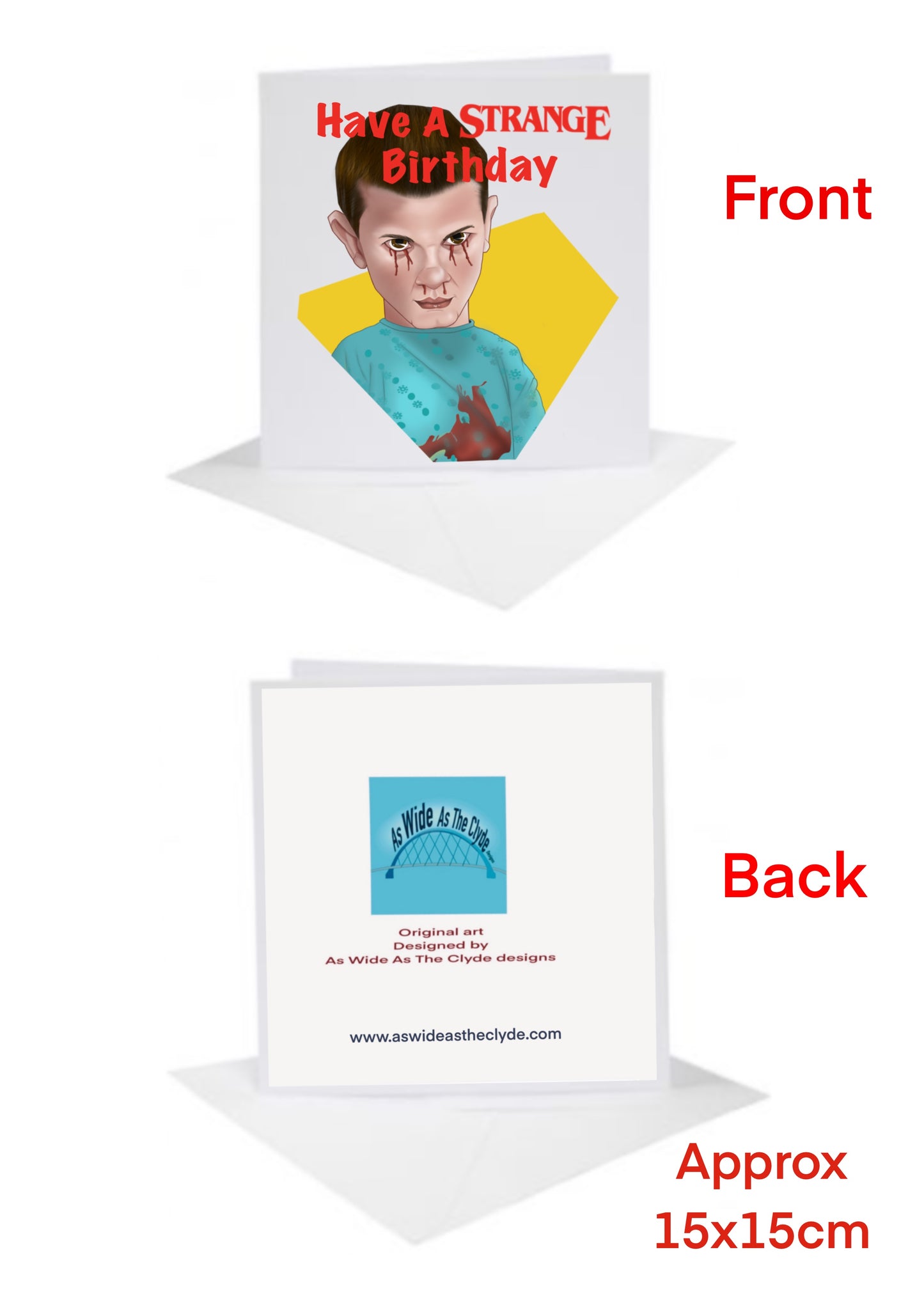 Stranger things birthday Cards-Cards