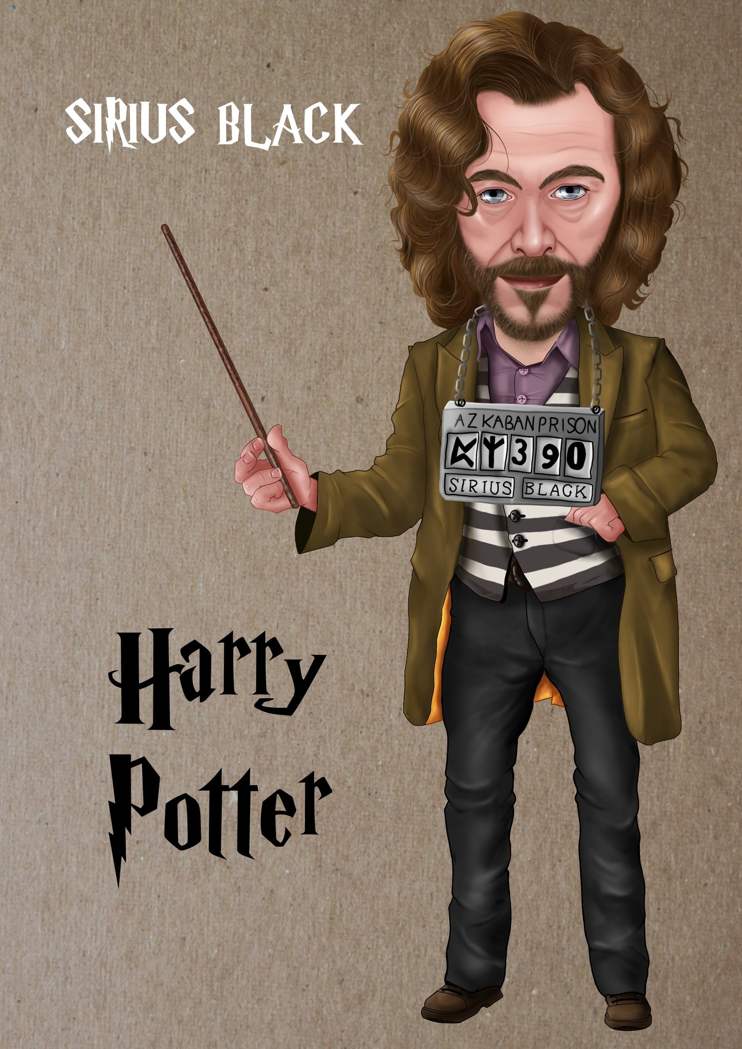 HARRY POTTER inspired A4 prints Sirius Black