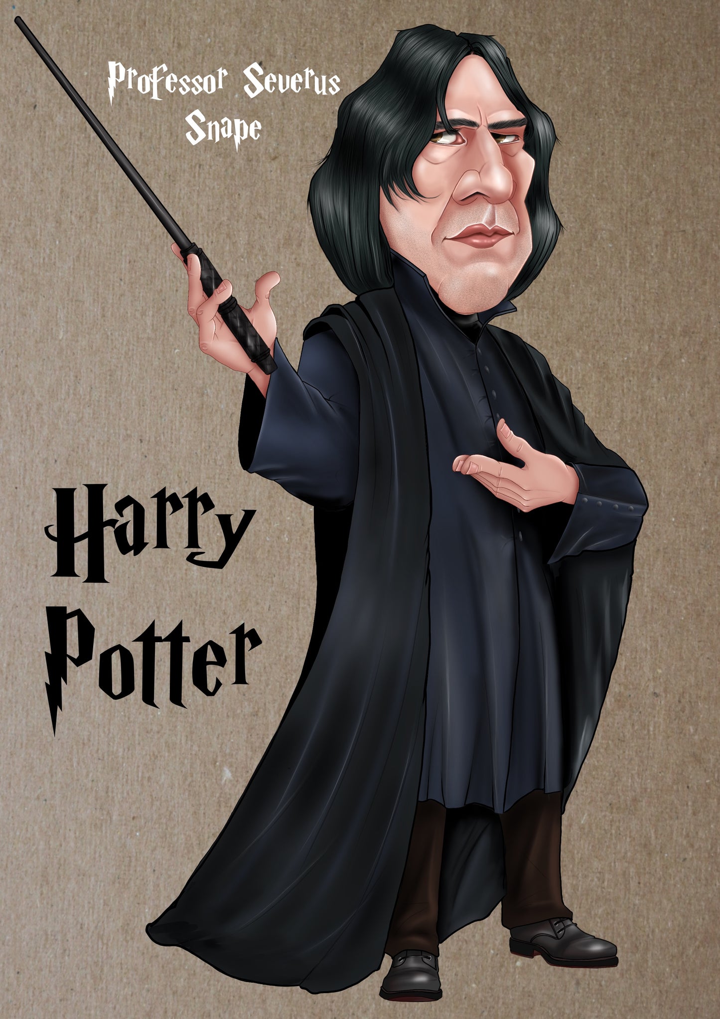 Harry Potter inspired A4 prints Severus Snape