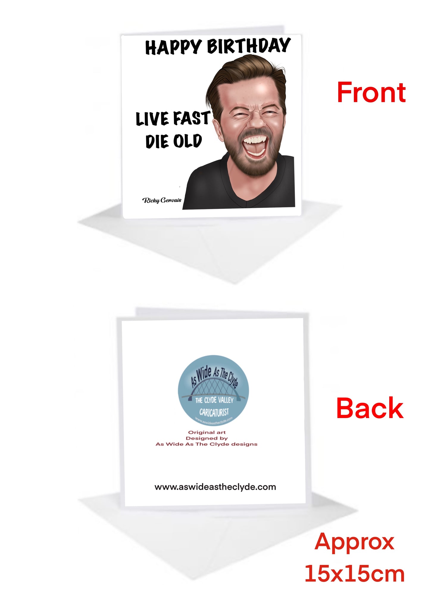 Ricky Gervais Birthday Cards-Cards