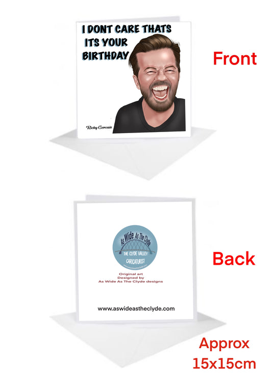 Ricky Gervais Birthday Cards-Cards