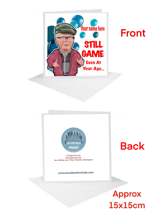 Still Game Cards-Cards Auld Pals Birthday Cards-Cards add a name for FREE-FREE
