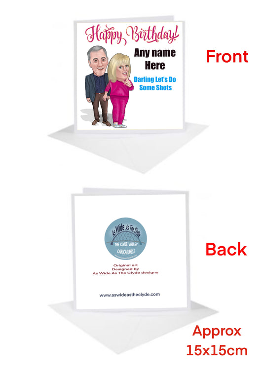 Gavin and Stacey Mick and Pam Birthday Cards-Cards add a name for FREE