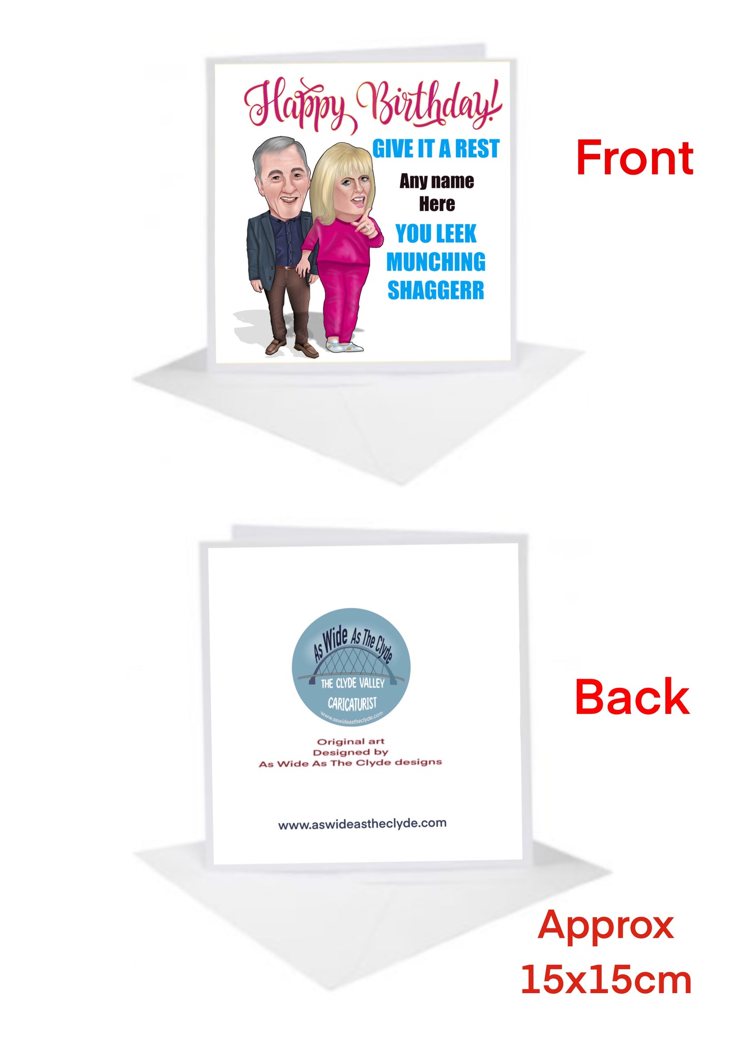 Gavin and Stacey Pam and Mick Birthday Cards-Cards add a name for FREE