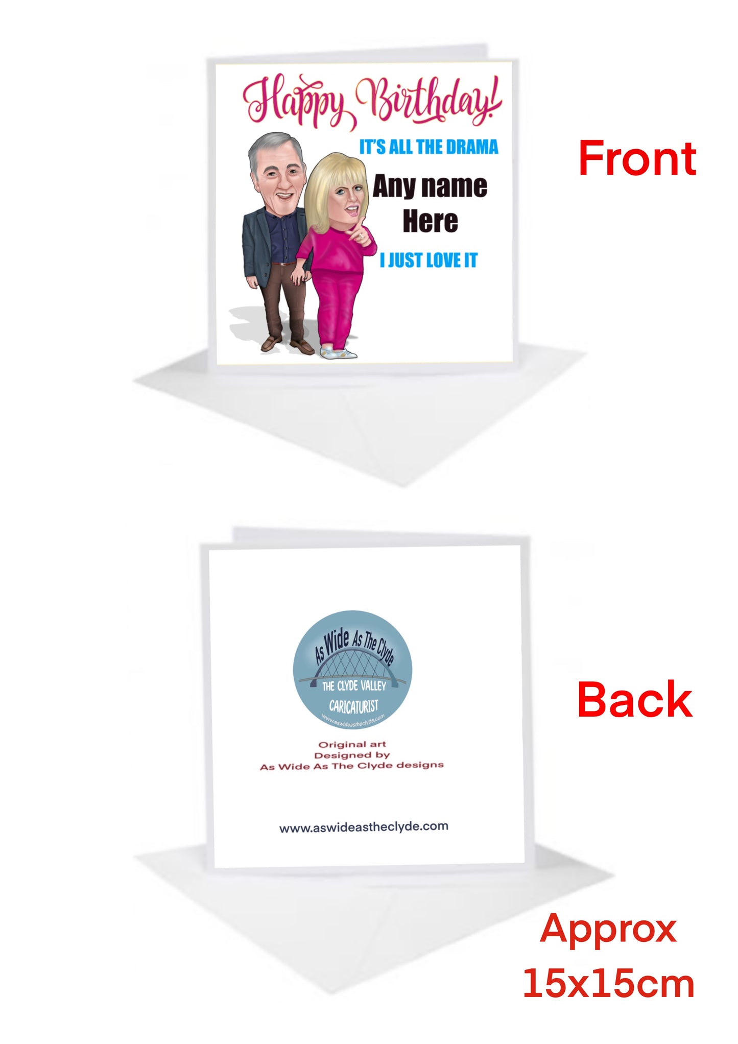 Gavin and Stacey Pam and Mick Birthday Cards-Cards add a name for FREE