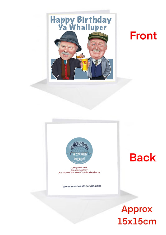 Still Game Jack Victor ya whalluper Birthday Cards-Cards