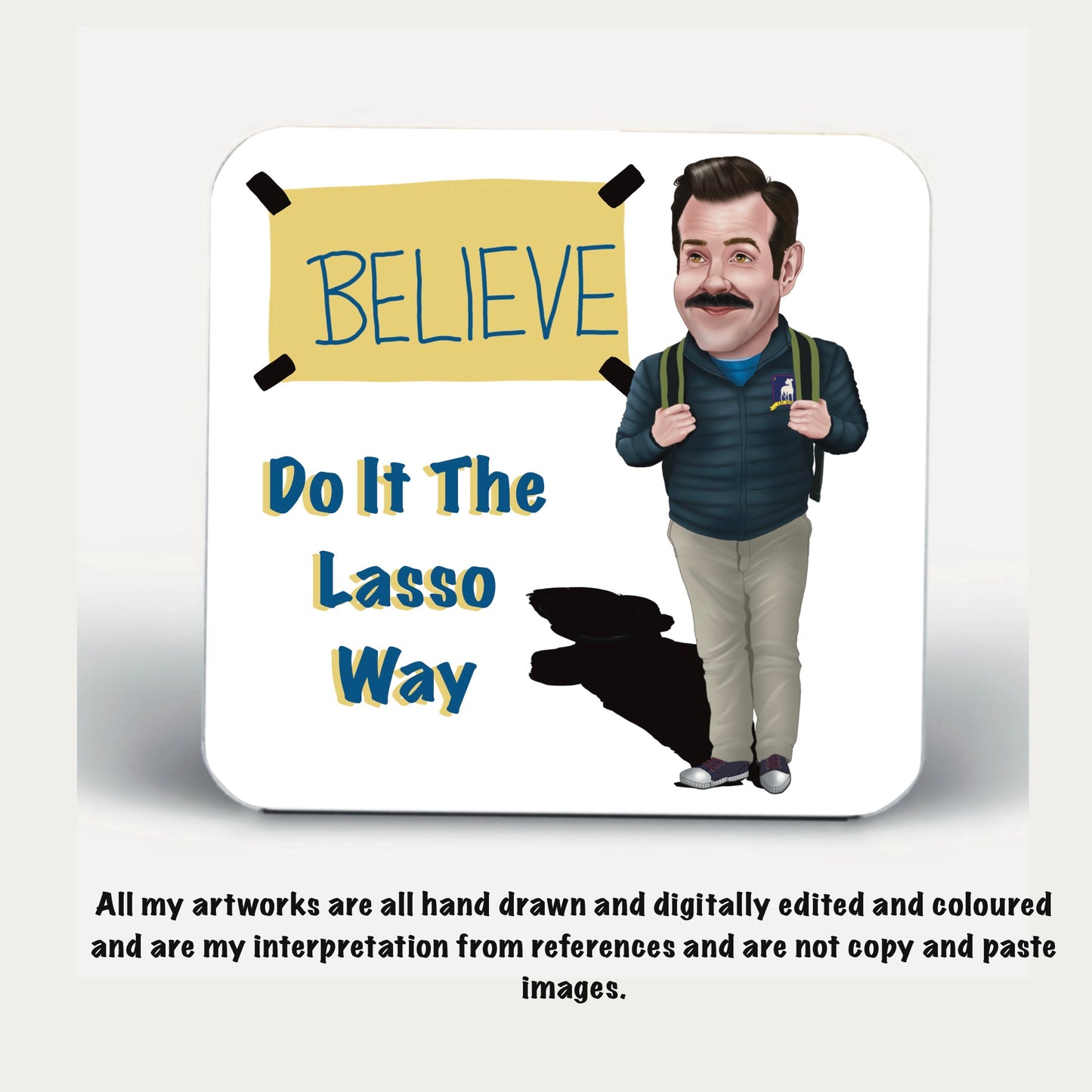 Ted Lasso inspired Coasters do it the lasso way