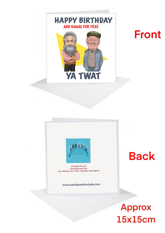 Still game jack and navid Birthday Cards-Card add a name for FREE-FREE