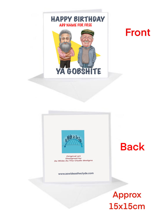 Still Game jack and navid Birthday Cards-Card add a name for FREE-FREE