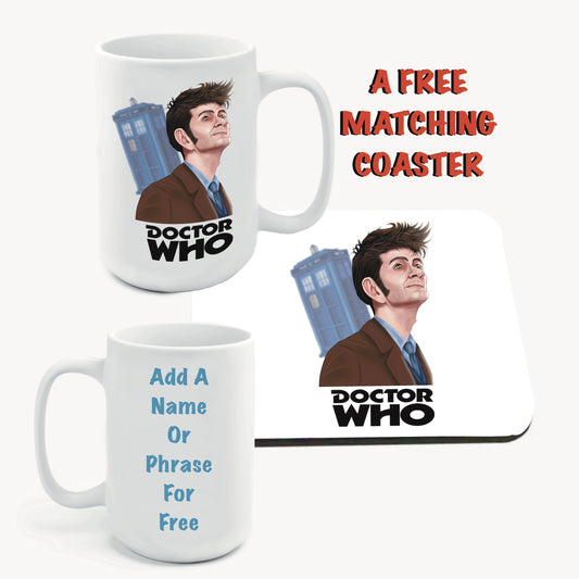 Dr Who Mugs-Mugs and get a FREEVCoastets-Coasters #caricatures