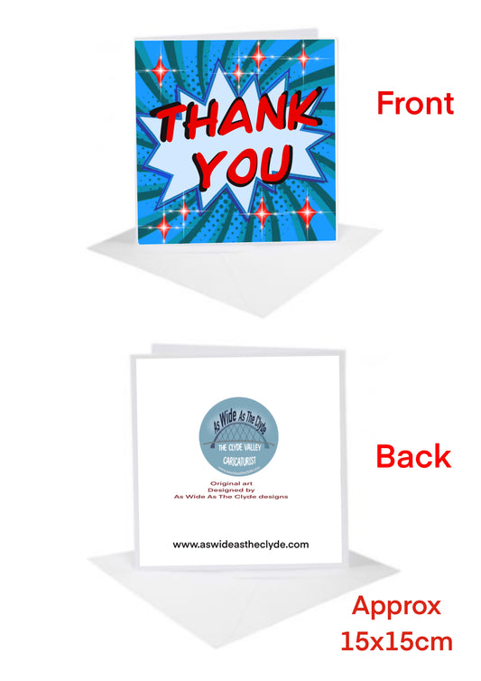 Thank You Cards-Cards comic impact