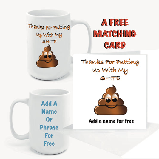 Pooh Emoji Mugs-Mugs and get a FREE matching Cards-Cards add names for FREE