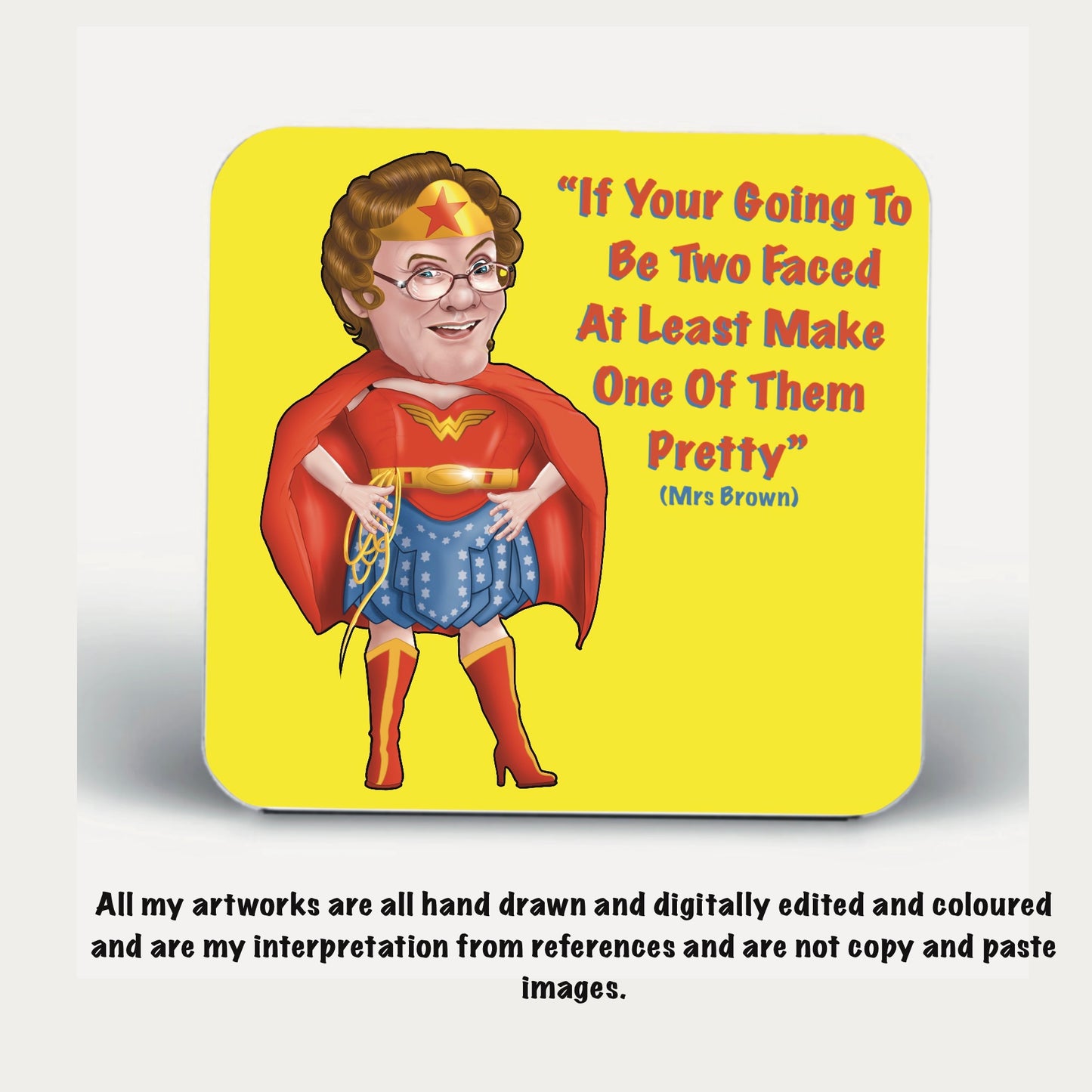 4 x Mrs Browns Boys Coasters feckers Eejit set of 4