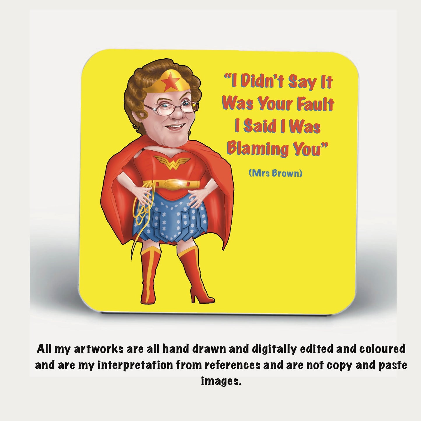 4 x Mrs Browns Boys Coasters feckers Eejit set of 4