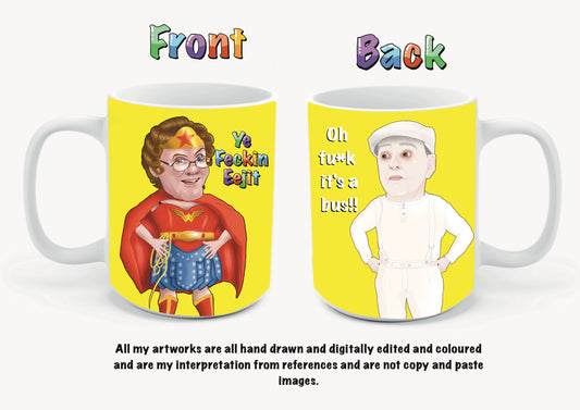 Mrs Browns Boys Mugs and the husband Redser Brown