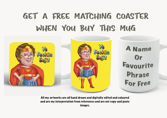 Mrs Browns Boys Mugs And Free matching Coasters