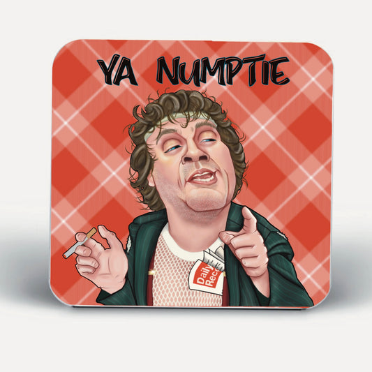 Ya Numptie Rab C Nesbitt Coasters-Coasters #caricatures #rabcnesbitt