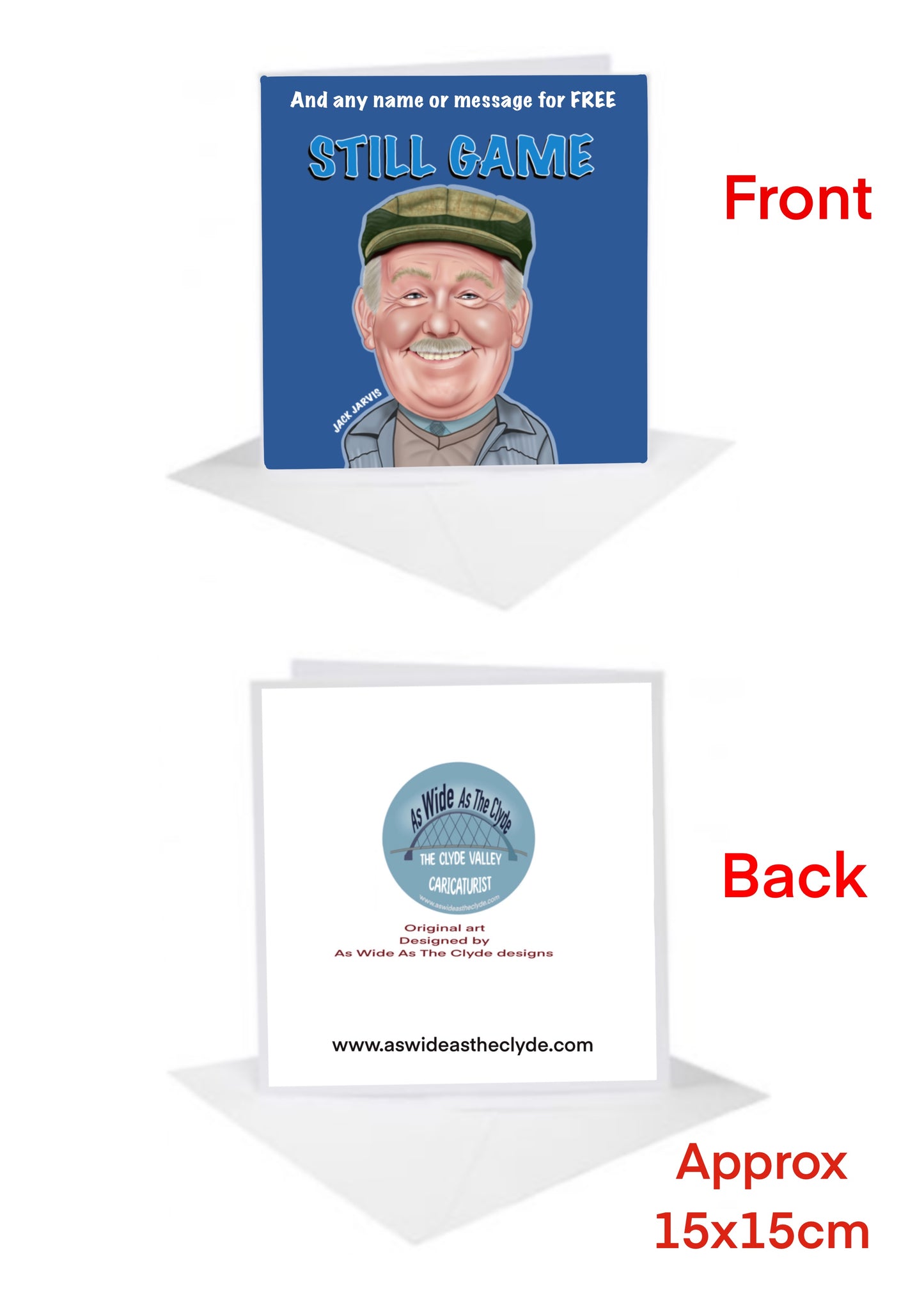 Still Game Jack Cards-Cards add a name for FREE