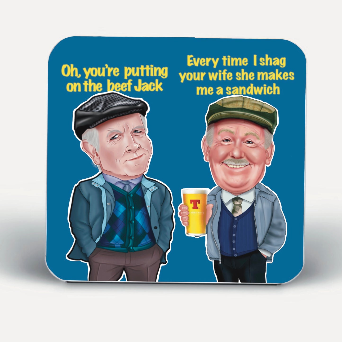 NEW line of 4 x Coasters-Coasters Auld Pals #jackandvictor #winston #boaby #tam stoking fillers