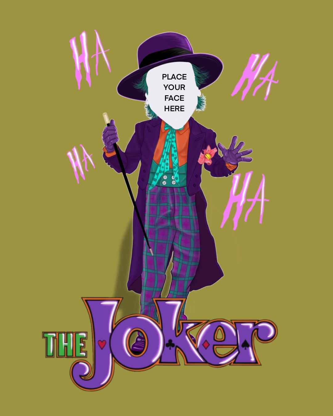 A4 #joker Prints-Prints add face and text for FREE