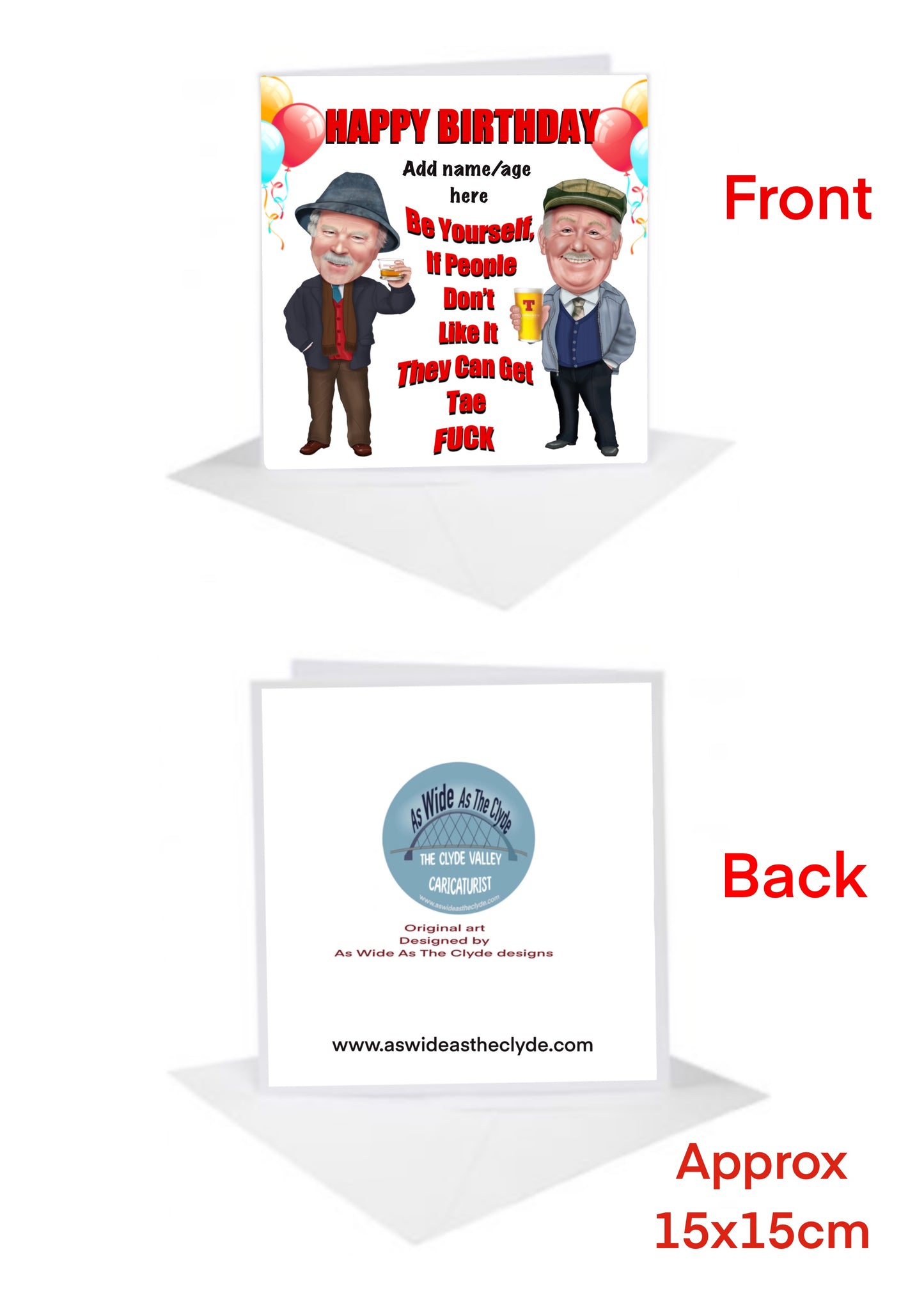 Age Cards-Cards still game Auld Pals #jackandvictor  add name and age for FREE