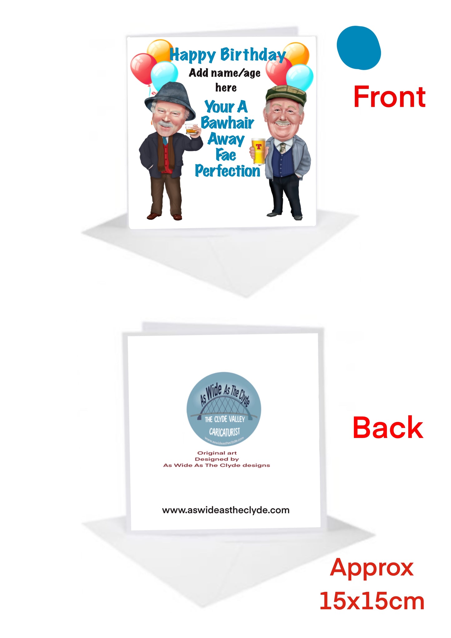 Age Cards-Cards Still Auld Pals Game Jack and Victor merch add text for FREE