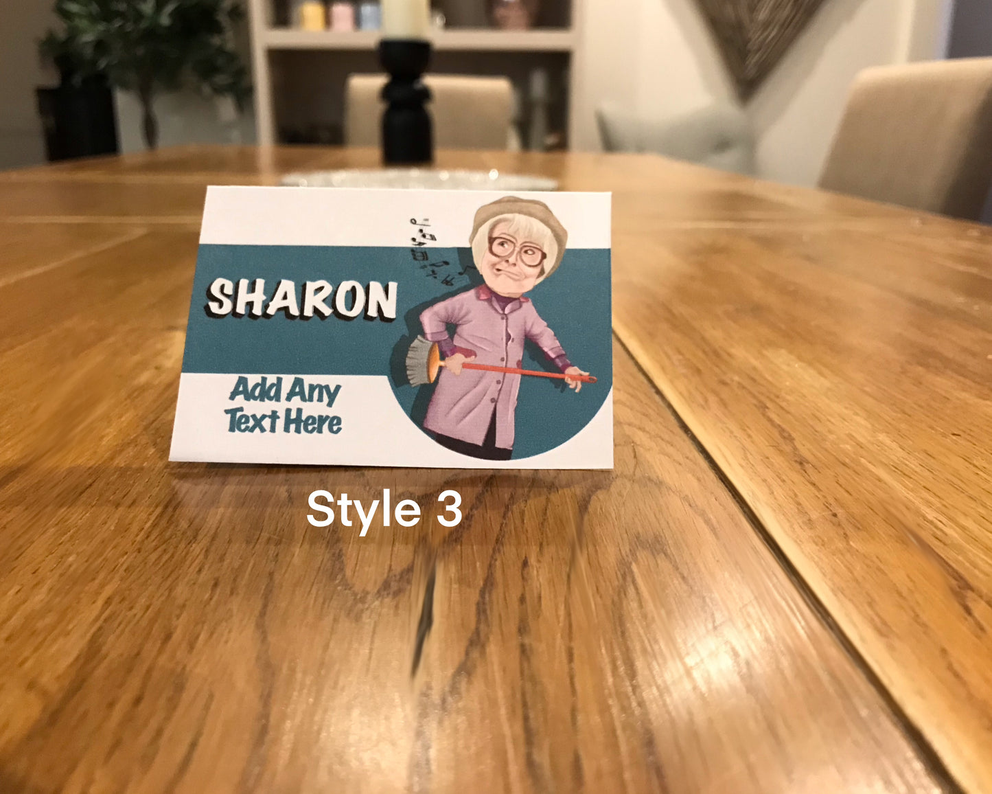 14 x Party And Wedding Table Name Place Settings from the auld pals of Still Game