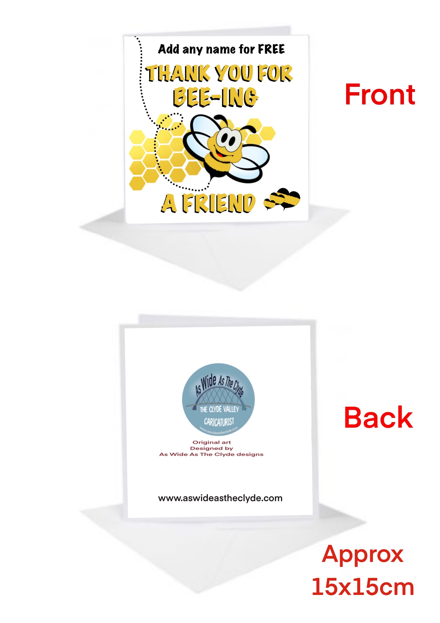 Thank You for being a friends bee Cards-Cards