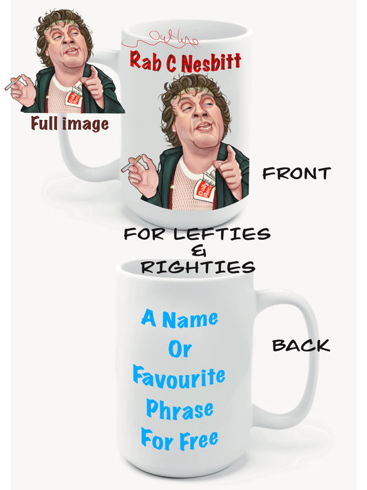 Rab C Nesbitt Mugs-Mugs #caricatures #rabcnesbitt