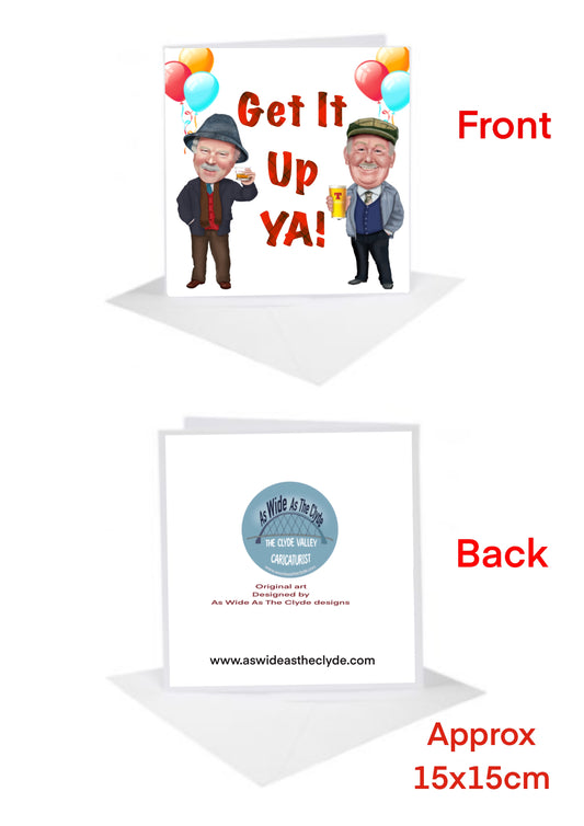 Still Game 2 Auld Pals Cards-Cards get it up ya name can be added for FREE #stillgame