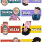 14 x Party And Wedding Table Name Place Settings from the auld pals of Still Game