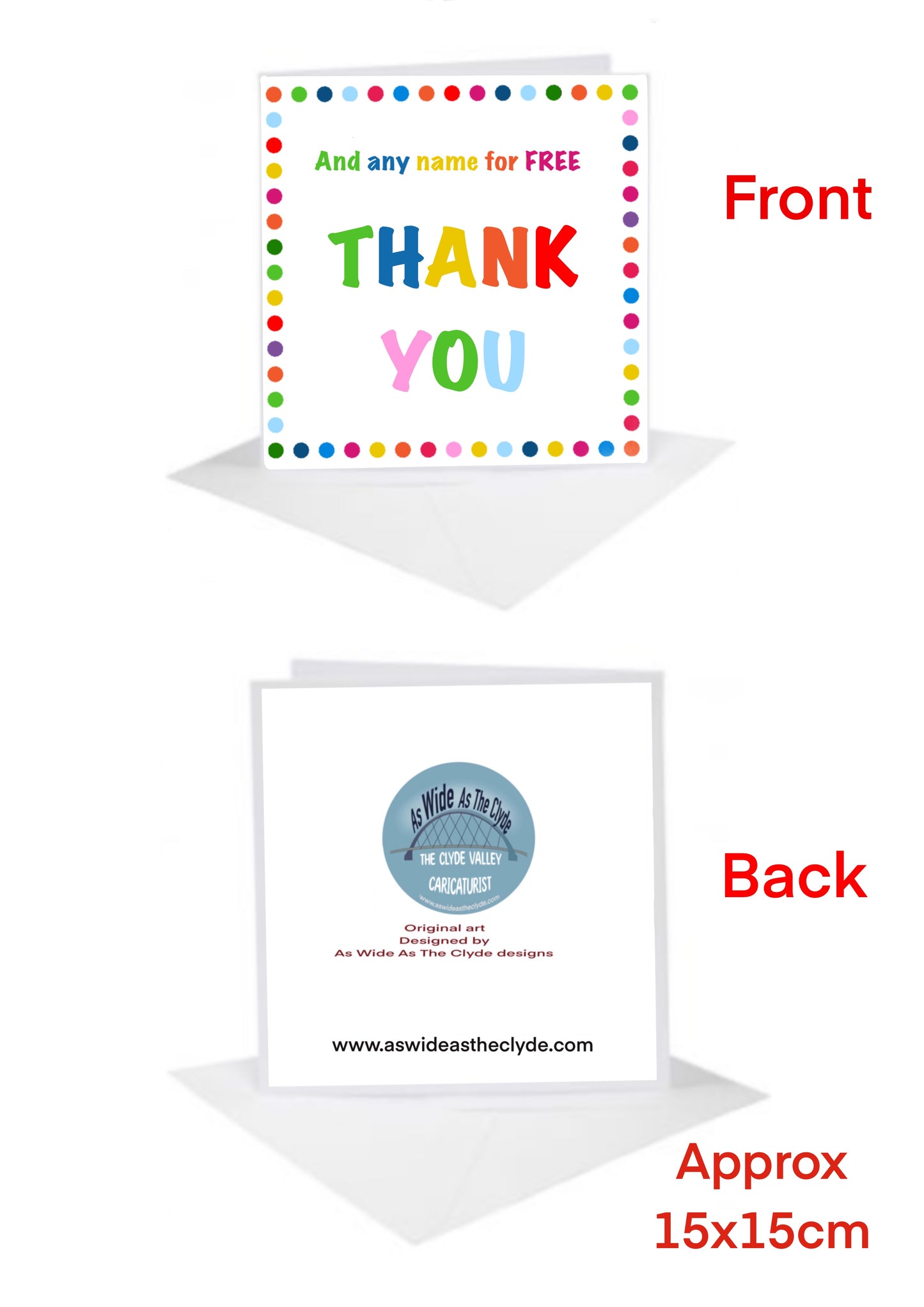 Thank you Cards-Cards add name message for FREE