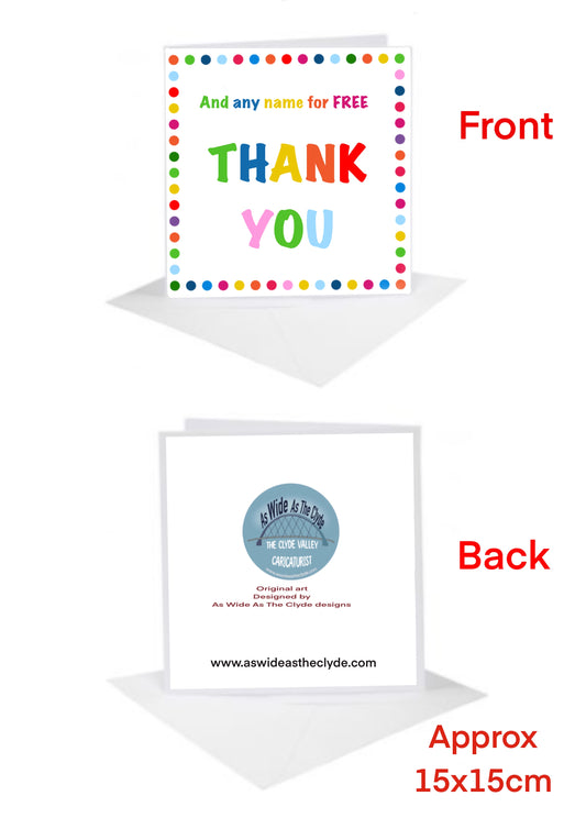 Thank you Cards-Cards add name message for FREE