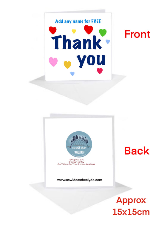 Thank You Cards-Cards add text name for FREE #celebrationcards #birthdaycards