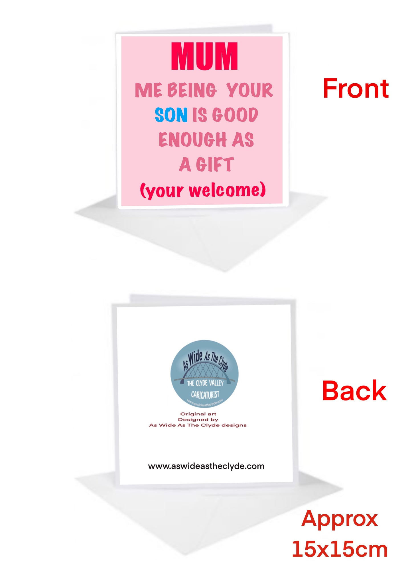 Mum Son Cards-Cards #aswideastheclyde #mum #dad #son