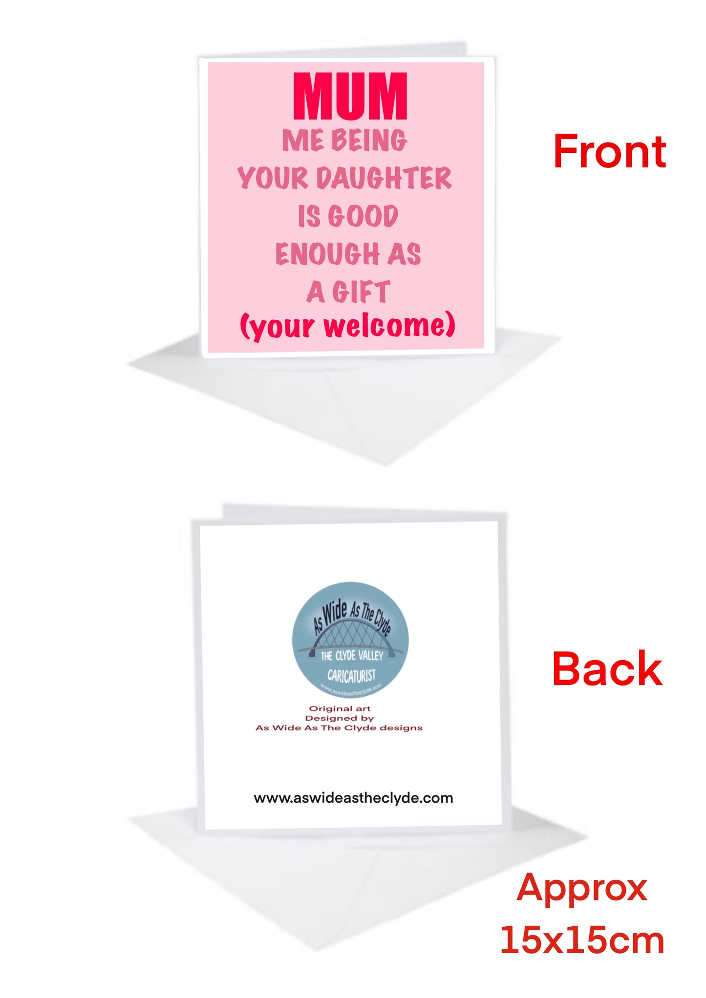 Mum Daughter Cards-Cards #aswideastheclyde #stillgame