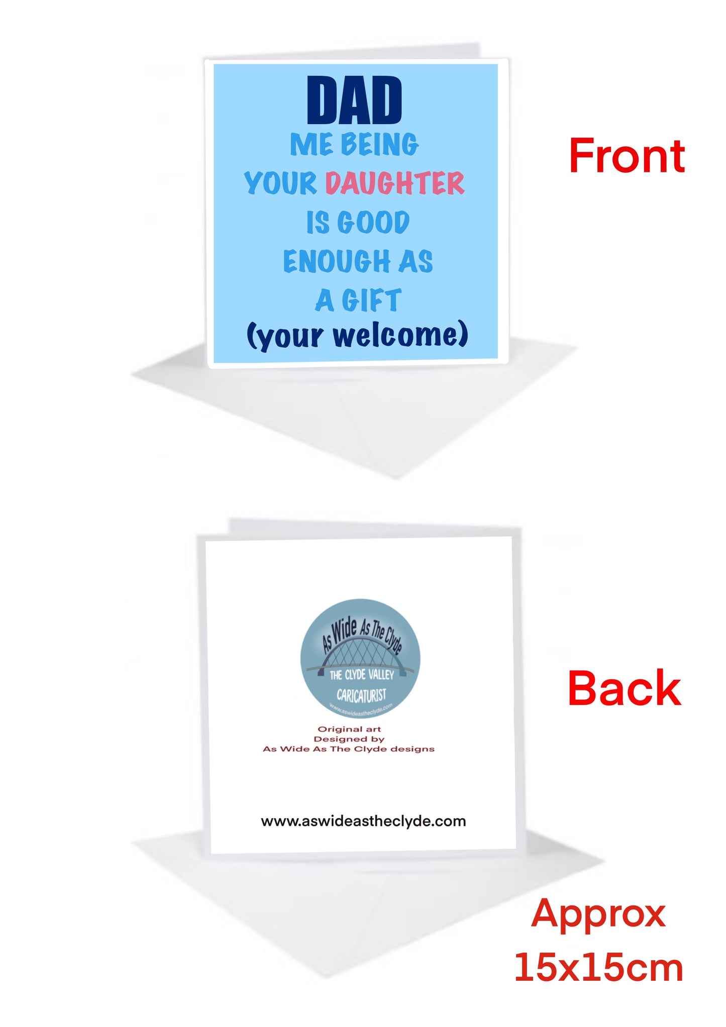 Dad Daughter Cards-Cards #aswideastheclyde