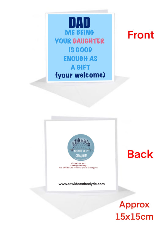 Dad Daughter Cards-Cards #aswideastheclyde