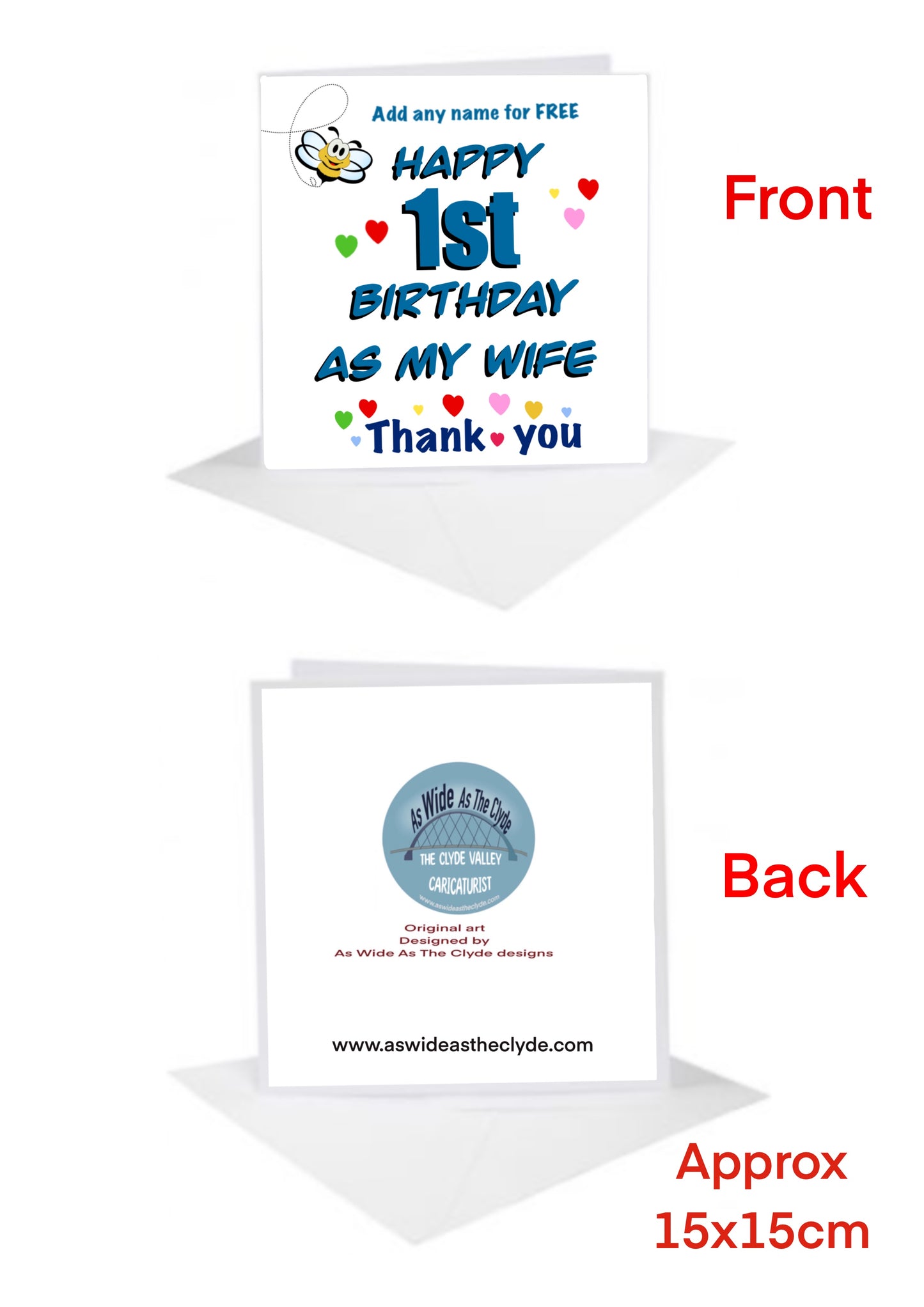 Happy Birthday Cards-Cards 1st Anniversary #wife #birthday