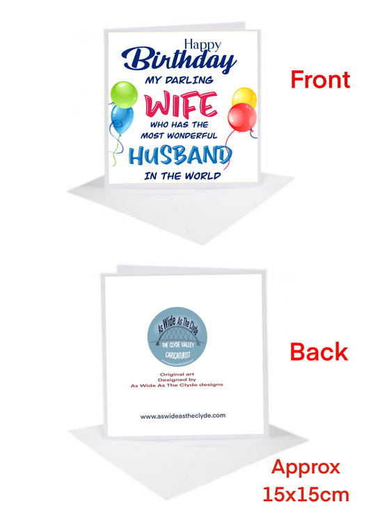 Birthday Cards-Cards #wife #husband