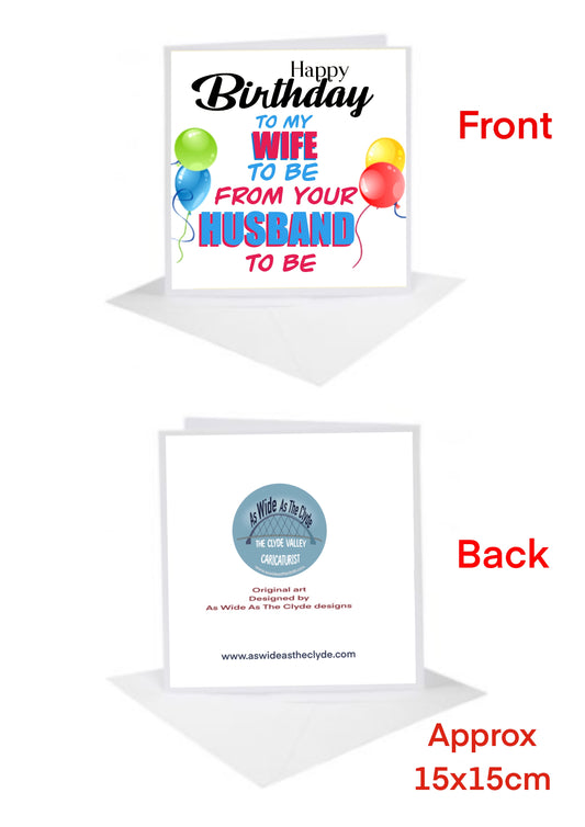 Happy Birthday Cards-Cards #wife #husband #tobe