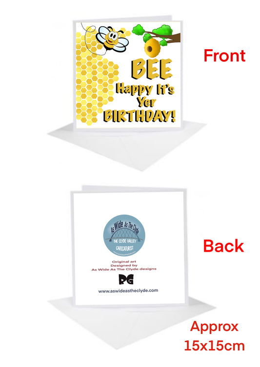 Bee Birthday Cards-Cards