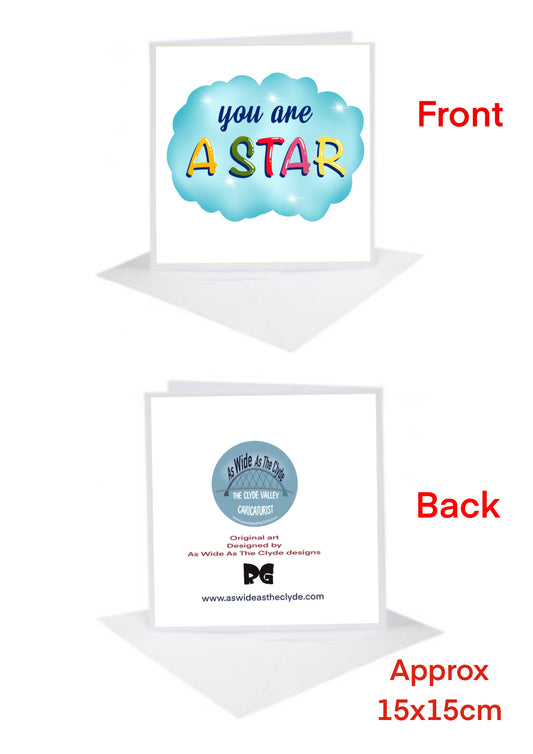 Inspirational Cards-Cards you are a star